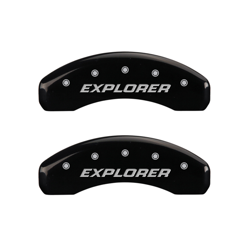 MGP 4 Caliper Covers Engraved Front & Rear Explorer/2011 Black Finish Silver Char 2010 Ford Explorer thumbnail 6