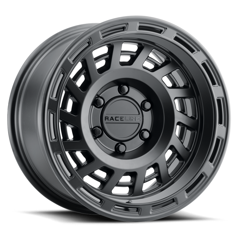 Raceline 957B Halo 17x8.5in / 6x120 BP / 0mm Offset / 67.1mm Bore - Satin Black Wheel thumbnail 2
