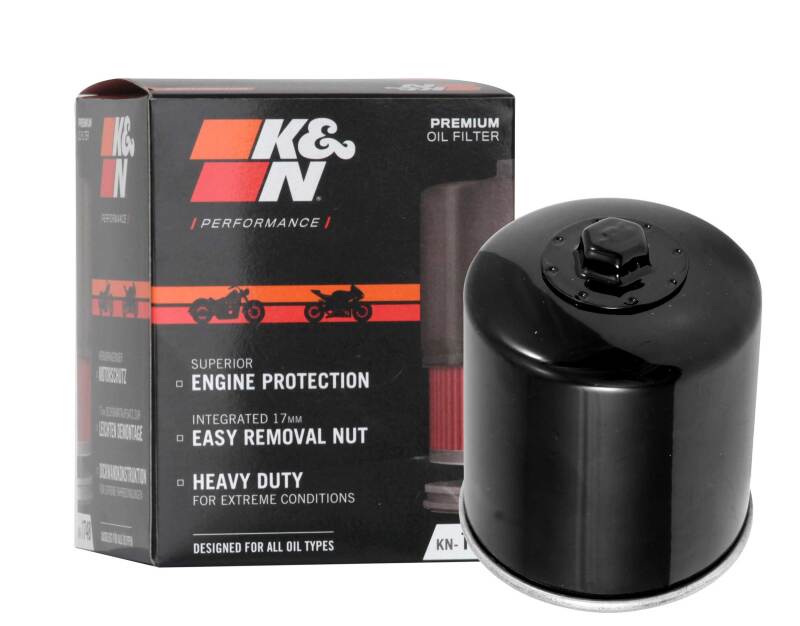 K&N Oil Filter 08-17 Harley-Davidson VRSCDX Night Rod Special 76 CI 3in OD x 3.844in Height