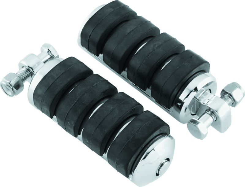 Kuryakyn ISO Pegs 8002 Foot Pegs, ISO, Large Style, Steel, Chrome, Harley-Davidson®, Pair thumbnail 3