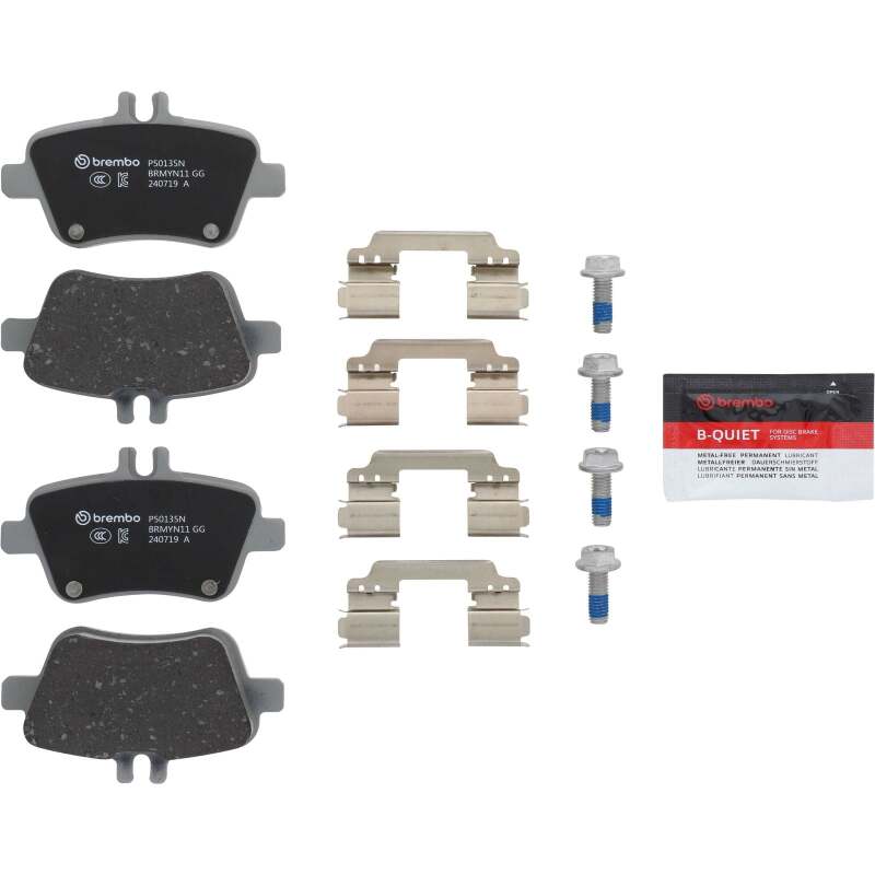 Brembo 14-18 Mercedes-Benz CLA250 Rear NAO Brake Pad thumbnail 2