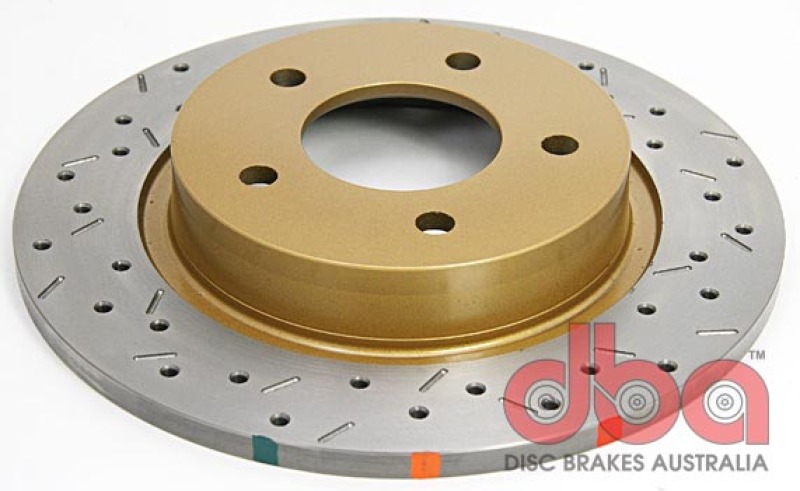 DBA HD Series 4000XS Brake Rotors DBA42957XS Disc Rotor, Cross-Drilled, Slotted, 4000 XS Series, Uni-Directional, Mazda, Rear, Each thumbnail 7