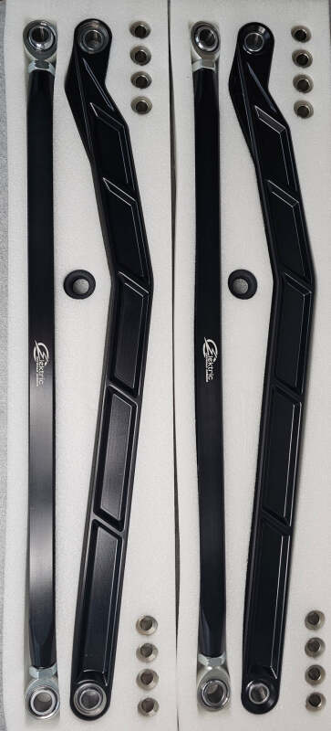 Elektric Offroad 2022+ Polaris Rzr Pro R Turbo R Billet High Clearance Radius Rods Anodized Blk
