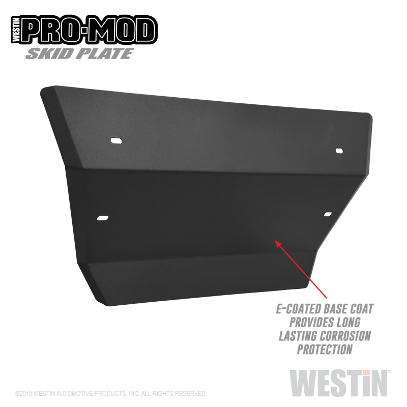Westin 19-21 Chevrolet Silverado 1500 Outlaw/Pro-Mod Skid Plate - Tex. Blk thumbnail 4
