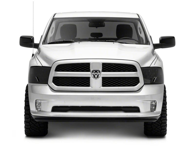 Raxiom 09-18 Dodge RAM 1500 Axial OEM Rep Headlights w/ Single Bulb- Chrome Housing (Smoked Lens) thumbnail 2