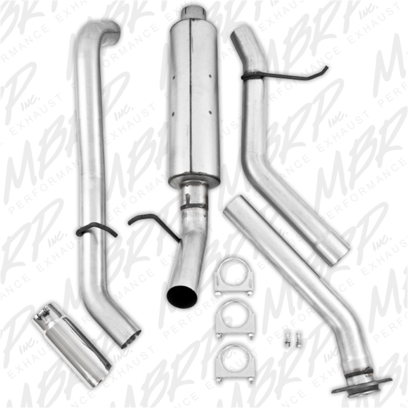 MBRP 2003-2007 Chev/GMC 1500 Classic 4.8/5.3L EC/CC-SB Cat Back Single Side thumbnail 5