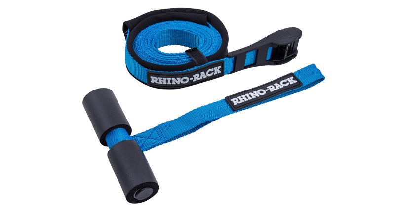 Rhino hoodt Anchor Strap; 1 pc.; 4.5m; w/Protective Rubber Buckles; Blue;