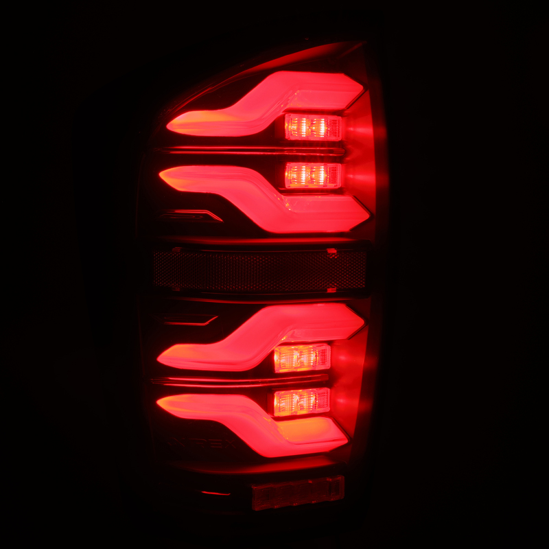 AlphaRex 16-21 Toyota Tacoma LUXX LED Taillights Blk w/Activ Light/Seq Signal thumbnail 3