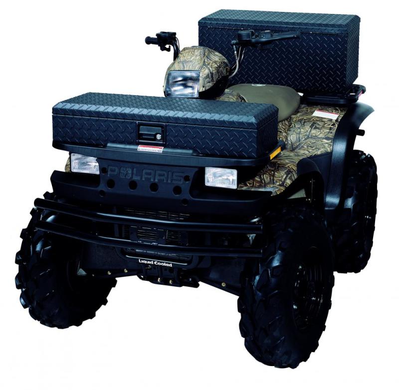 LUND Challenger ATV Storage Boxes 288272 Box, Aluminum, Black Powdercoated, 32.0 in. Length, 6.5 in. Height, 12.75 in. Depth, Each thumbnail 7