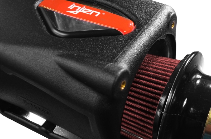Injen 2018+ Jeep Wrangler JL V6-3.6L Wrinkle Black Oiled Power-Flow Air Intake System thumbnail 8