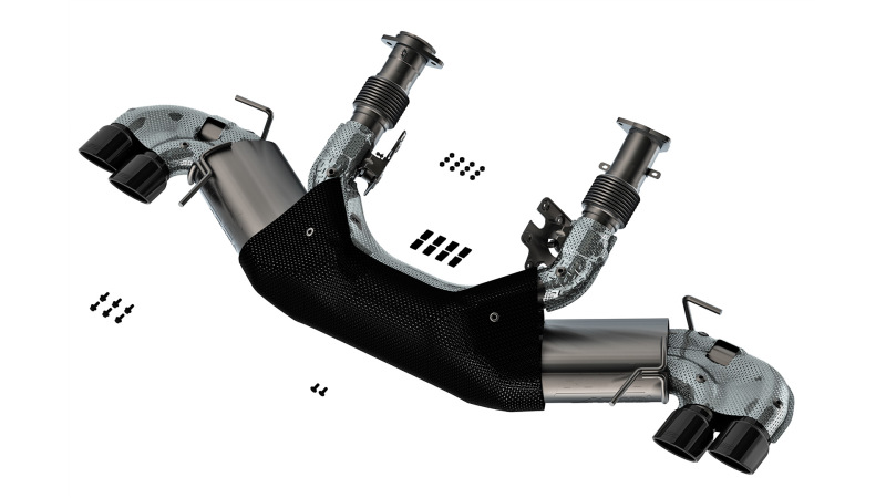 Borla 20-23 Chevy Corvette 6.2L V8 AT w/o NPP 3in ATAK Catback Exhaust - Black Chrome Tips thumbnail 2