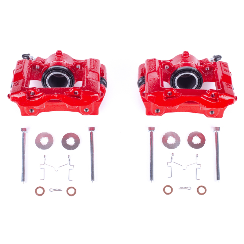 Power Stop 2006 Lexus GS300 Rear Red Calipers w/Brackets - Pair thumbnail 2