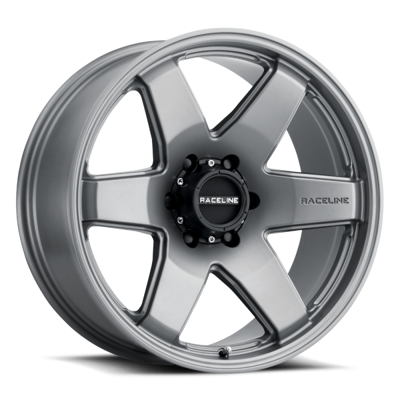 Raceline 942GS Addict 18x8in / 6x120 BP / 35mm Offset / 67.1mm Bore - Greystone Wheel thumbnail 3