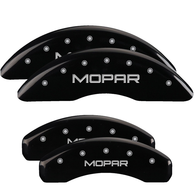 MGP 4 Caliper Covers Engraved Front & Rear MGP Black finish silver ch thumbnail 5