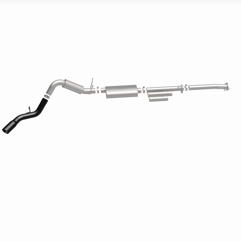 MagnaFlow 11-19 GM 2500/3500 6.0L 4in Single Passenger Side Rear Exit Cat-Back Exhaust w/Black Tips thumbnail 7
