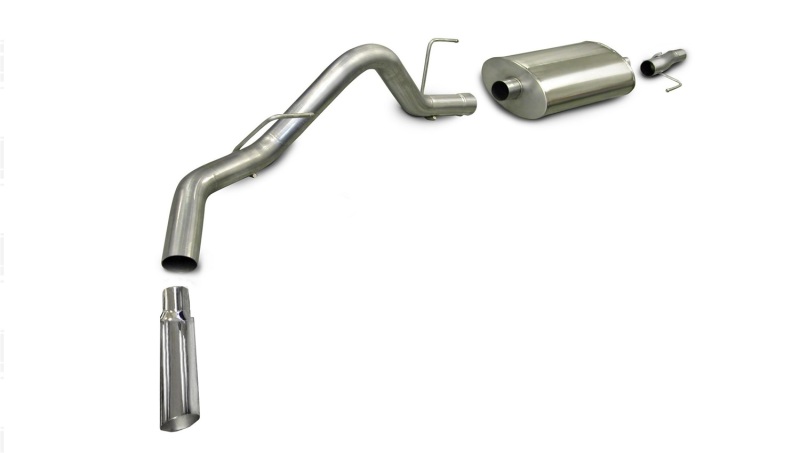 Corsa 2006-2008 -08 Ford F-150 SuperCrew/6.5ft Bed 4.6L V8 Polished Sport Cat-Back Exhaust thumbnail 5