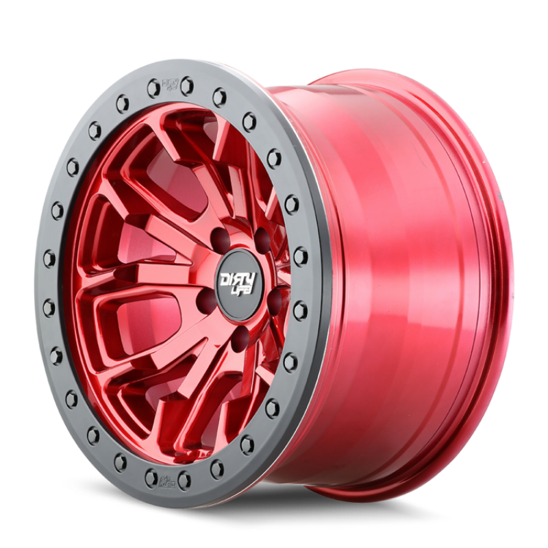 Dirty Life 9303 DT-1 17x9 / 5x127 BP / -12mm Offset / 78.1mm Hub Crimson Candy Red Wheel