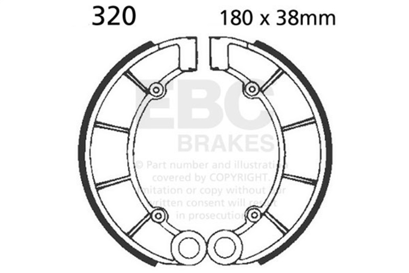 EBC 79-81 Honda CB 650 Rear Brake Shoe