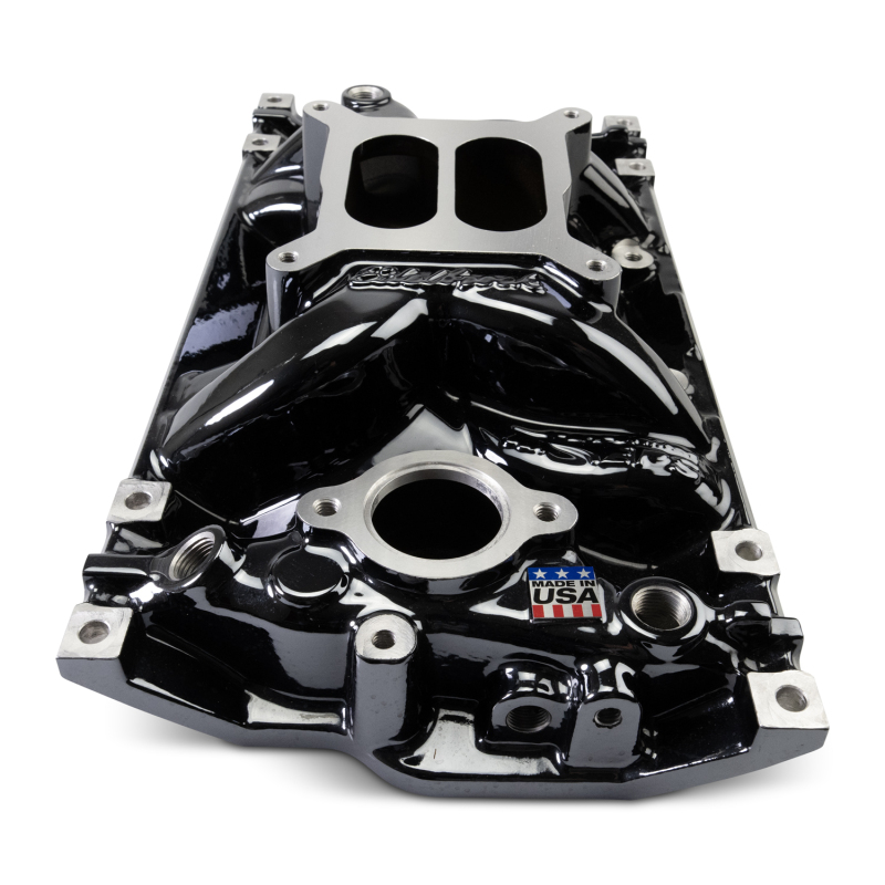 Edelbrock Performer EPS Intake Manifolds 2716-BP Manifold, Vortec, Dual Plane, Aluminum, Black Plasma Coated, Chevy, Vortec, E-Tec, Each thumbnail 3