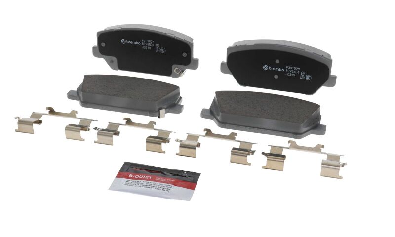 Brembo 19-22 Hyundai Santa Fe/ Hyundai Veloster N Front NAO Brake Pad thumbnail 4