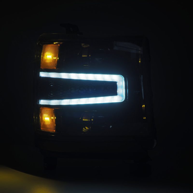 AlphaRex 16-18 Chevy 1500HD LUXX LED Proj Headlights Alpha-BK w/Seq Atv Lgt / SeqSig (Req PN 810023) thumbnail 4