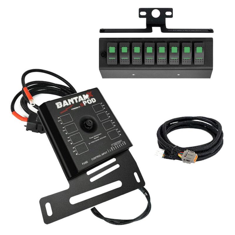 sPOD 07-08 Jeep Wrangler JK BantamX w/Blue LED Switch Panel