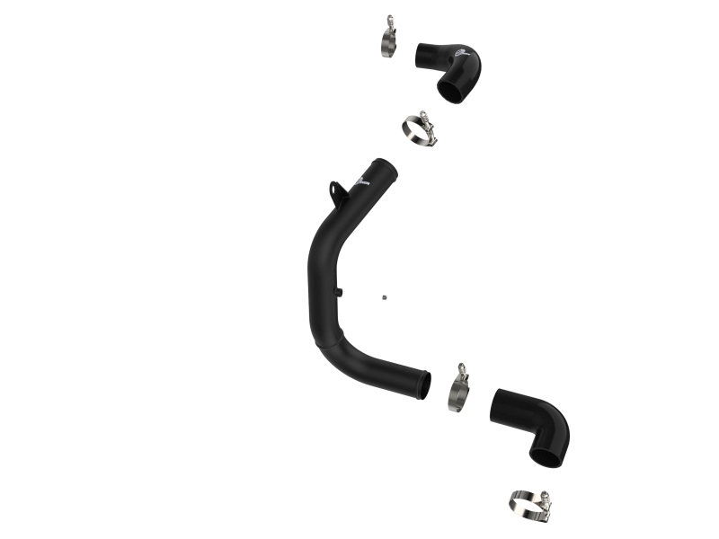 BladeRunner 3 IN Aluminum Hot Charge Pipe Black