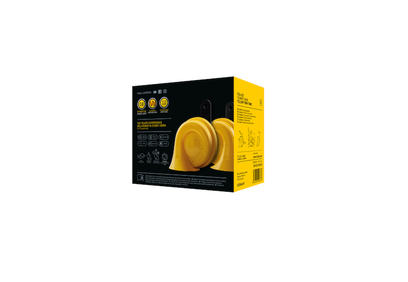 Hella Horn Kit Bx Yellow Trumpet 12V Univ thumbnail 9