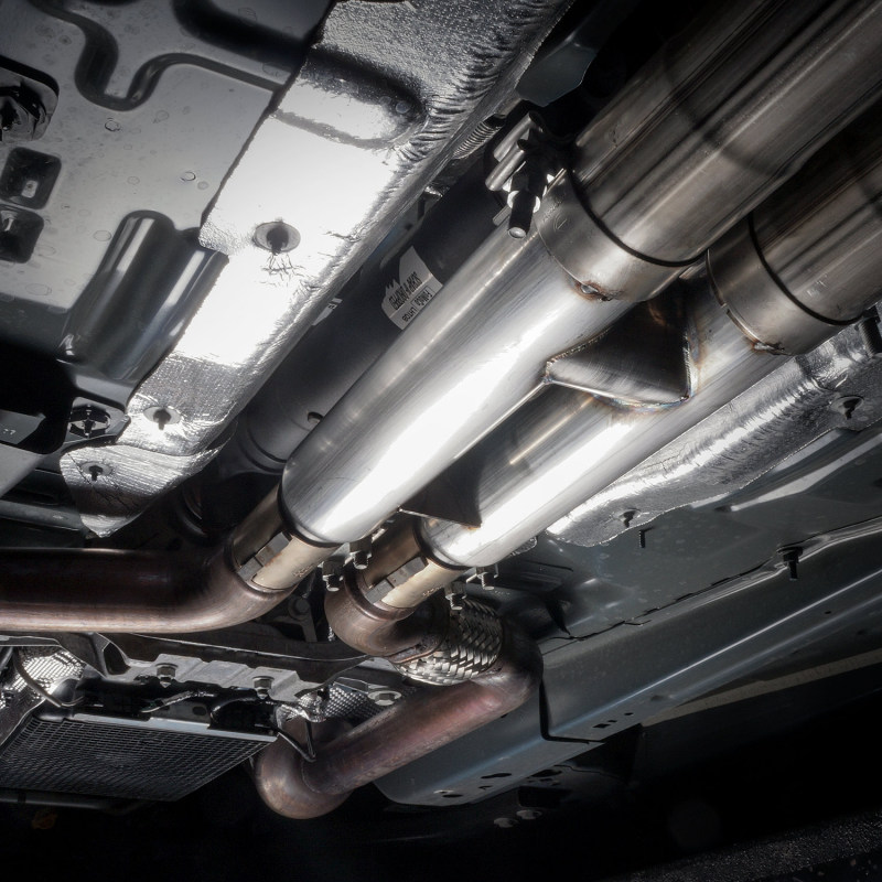 Stainless Works 2018+ Ford Mustang GT 3in Redline Series Catback H-Pipe w/Active Valves & Quad Tips thumbnail 4