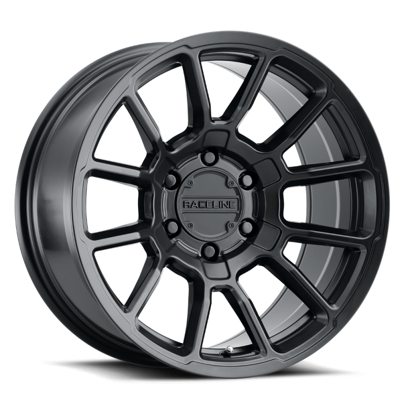 Raceline 950B Gauge 18x9in / 8x170 BP / 18mm Offset / 125.2mm Bore - Satin Black Wheel thumbnail 3