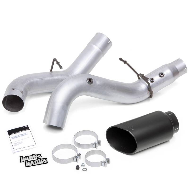 Banks Power 20-21 Chevy/GMC 2500/3500 6.6L Monster Exhaust System - Black Tip thumbnail 3