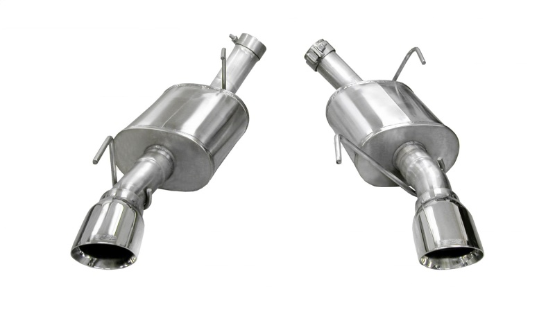 Corsa 2005-2010 Ford Mustang Shelby GT500 5.4L V8 Polished Xtreme Axle-Back Exhaust thumbnail 2