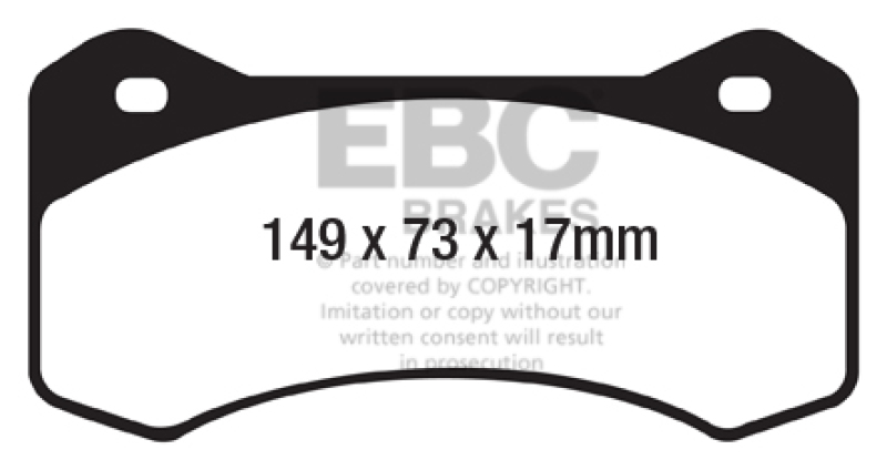 EBC Brakes Yellowstuff Performance Brake Pads thumbnail 5
