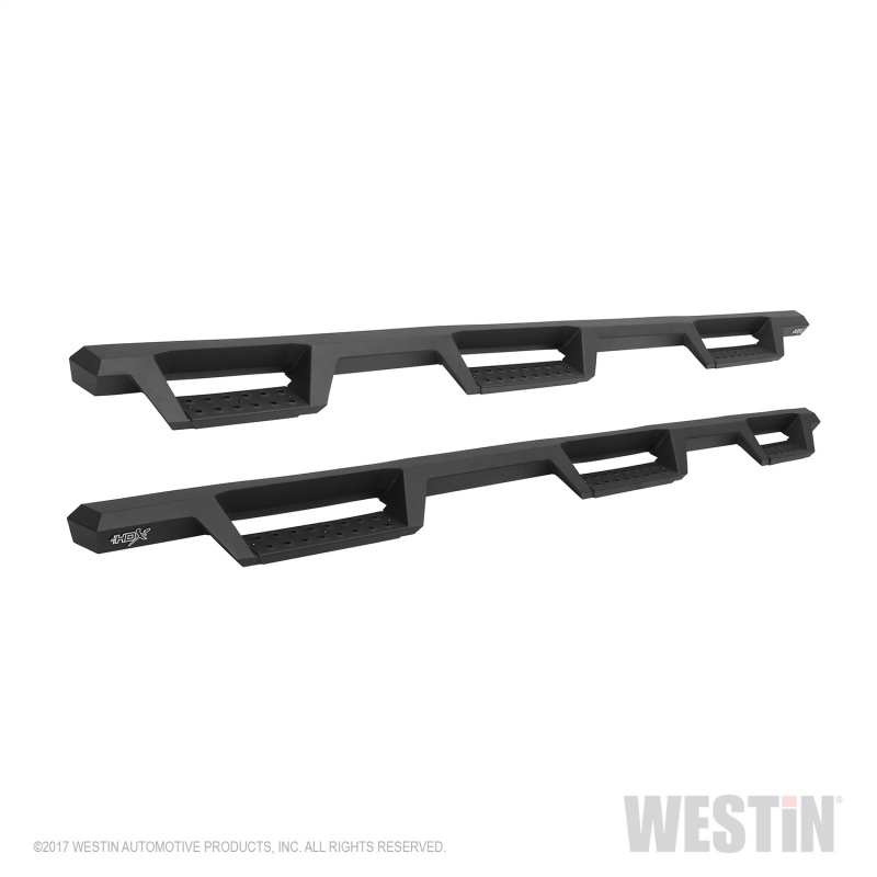 Westin/HDX 07-18 Chevrolet Silverado (Excl. Classic) 6.5ft. Bed Drop W2W Nerf Step Bars - Tex. Blk thumbnail 2
