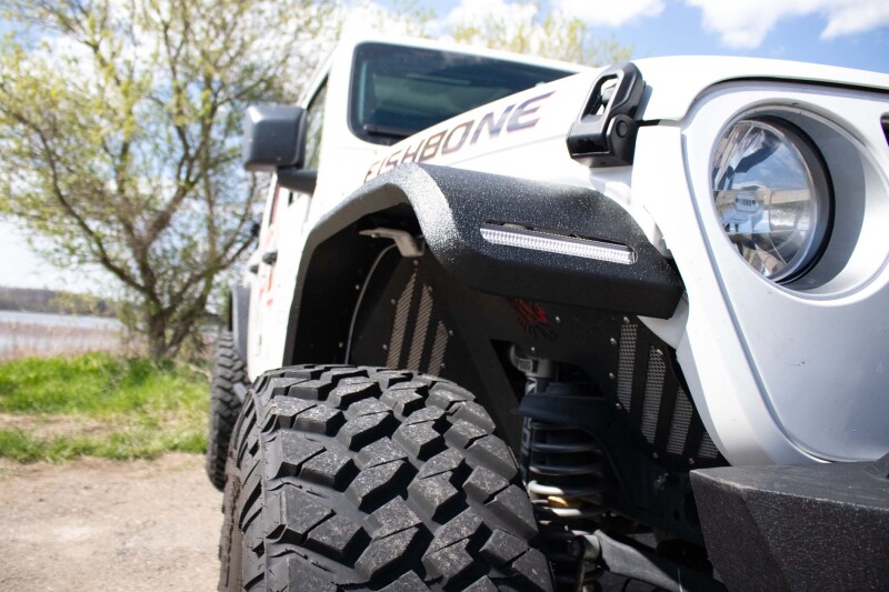 Fishbone Offroad 2018+ Jeep JL & 2020+ JT 7in Turn Signal & Side Marker Lights and Brackets thumbnail 2
