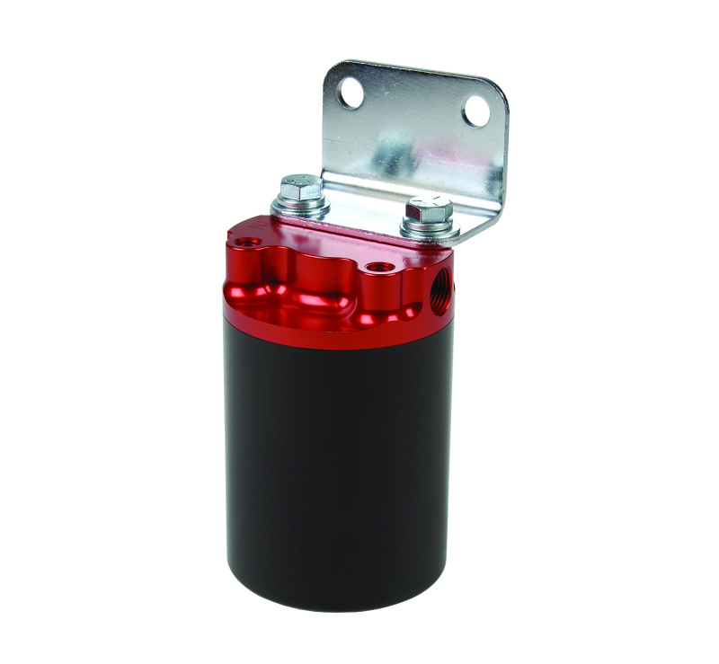 100 Micron, Red/Black Canister Fuel Filter