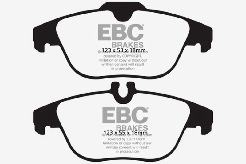 EBC 13-16 Mercedes-Benz GLK250 2.1 Twin TD Greenstuff Rear Brake Pads thumbnail 5