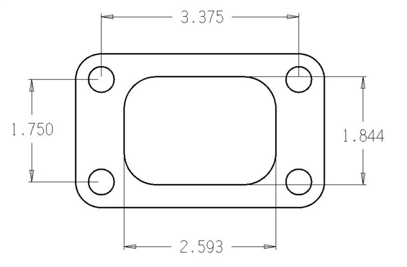 Cometic Turbo FLG T3/T4 Turbine Inlet Exhaust Gasket thumbnail 8