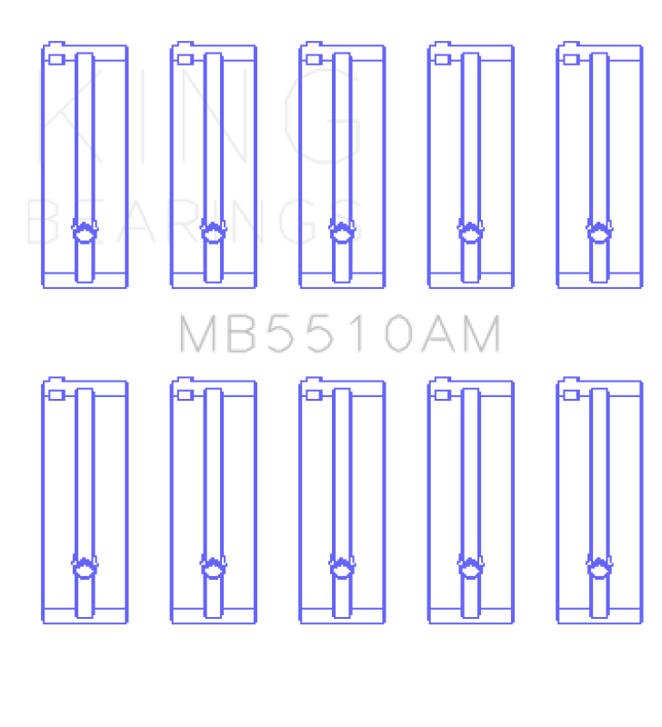 King Engine Bearings Mazda E3/E5/(Size +0.25mm) Main Bearing Set thumbnail 4