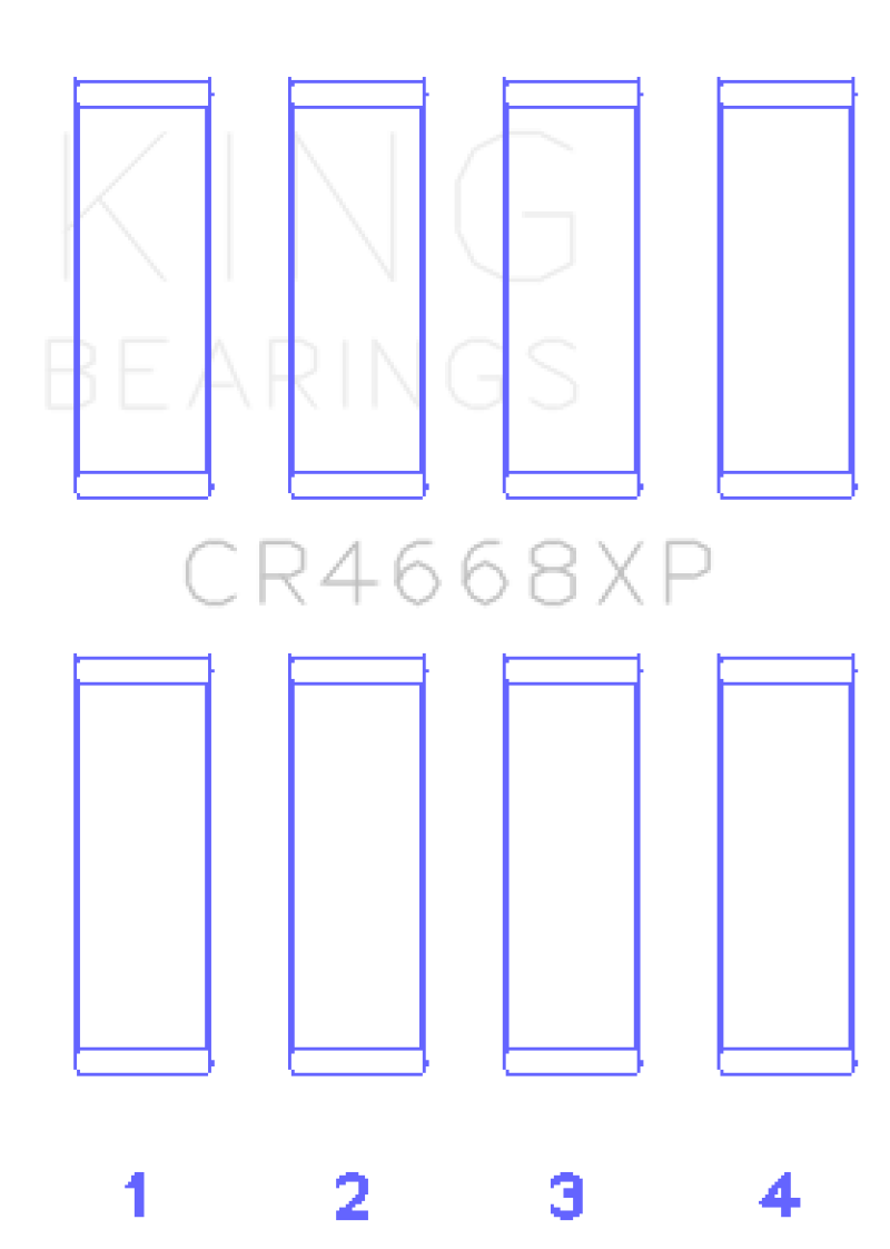 King 08-09 Chrysler Caliber SRT4/Mitsubishi/Hyundai/Kia World Engine Connecting Rod Bearing Set thumbnail 2