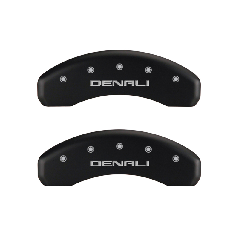 MGP 4 Caliper Covers Engraved Front & Rear Denali Red finish silver ch thumbnail 7