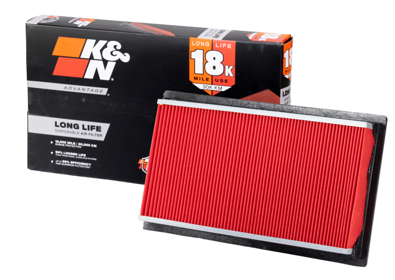 K&N Advantage Air Filter 18K Miles Infiniti Q50 V6-3.5L F/I 2014-2019 thumbnail 2