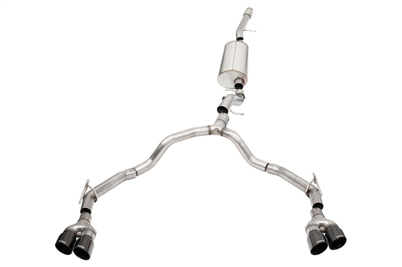 Corsa 2021-2025 Suburban / Yukon XL 6.2L 4WD Dual Rear 3in to 2.75in Sport Cat-Back DW 4in BLK Tips thumbnail 2