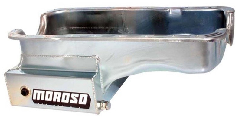 Moroso Ford 351W (w/Front Sump) Kicked Out Road Race Baffled 9qt 8in Steel Oil Pan thumbnail 8