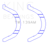 King Engine Bearings Nissan SR18/SR20 Thrust Washer Set thumbnail 6