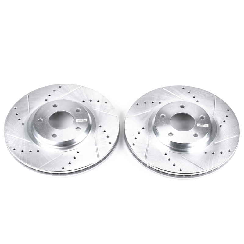 Power Stop 03-05 Infiniti FX35 Front Evolution Drilled & Slotted Rotors - Pair thumbnail 2