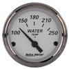 AutoMeter Gauge Water Temp 2-1/16in. 250 Deg. F Elec American Platinum thumbnail 6
