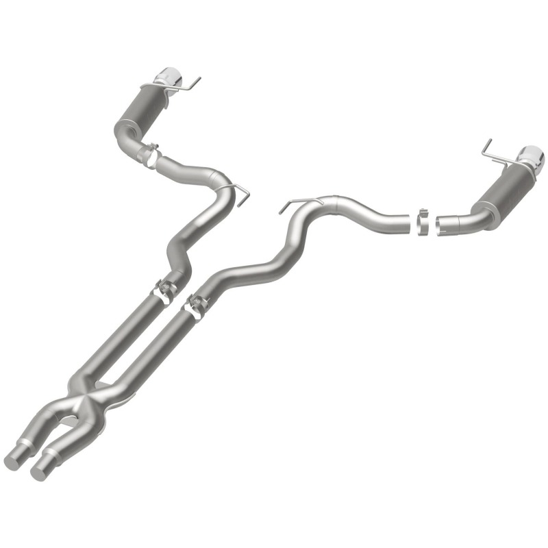MagnaFlow Cat Back, SS, 3in, Competition, Dual Split Polished 4.5in Tips 2015 Ford Mustang GT V8 5.0 thumbnail 6