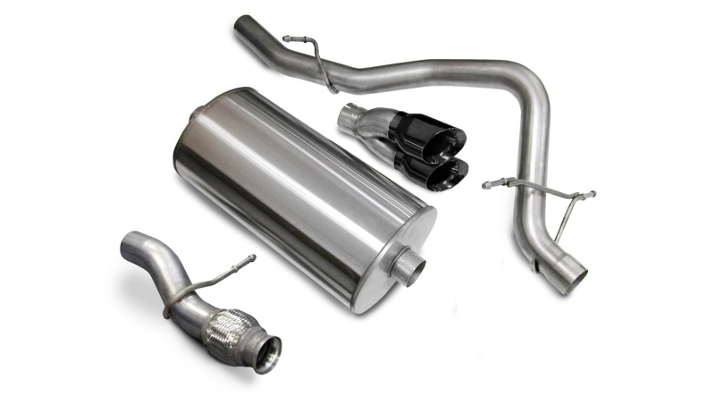 Corsa 2009-2014 Chevrolet Tahoe 5.3L V8 Black Sport Cat-Back Exhaust thumbnail 3