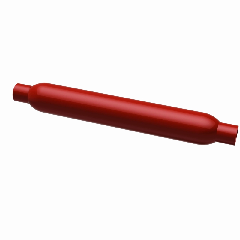 MagnaFlow Muffler Red Pack Series Glasspack 4in Rd 18in Body Length 3in/3in Inlet/Outlet thumbnail 5